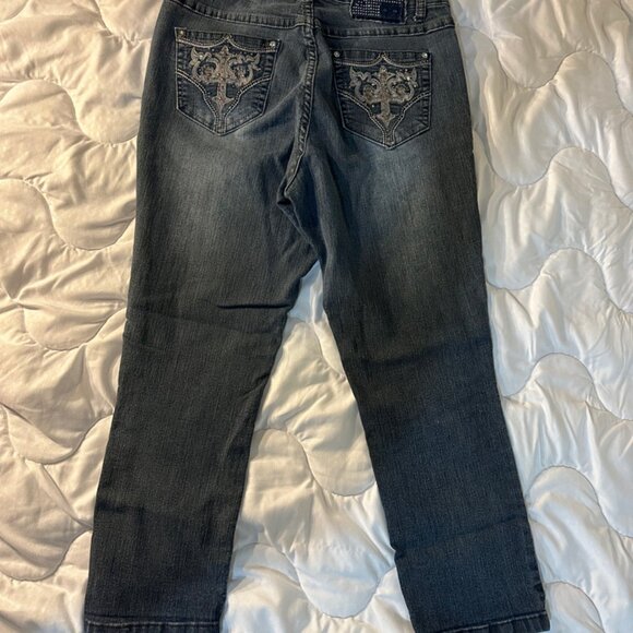 One 5 One Jeans Size 6 Inseam 23 inches Bling - Picture 3 of 11